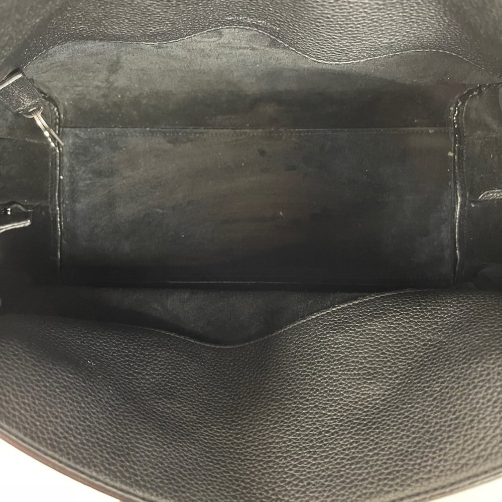 Saint Laurent Black Grain Leather Tote - Picture 12 of 12